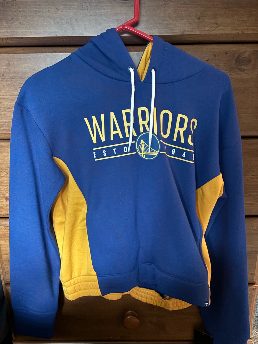Fanatics Blue and Yellow Warriors Pullover Hoodie